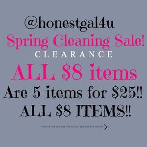 All $8 are 5 for $25 over #75 plus $8 items!!!